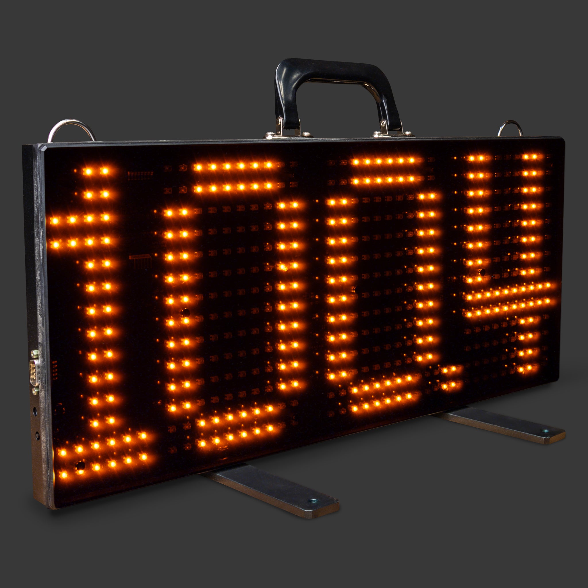 A 3.5 Digit LED Speed Sign from Stalker Sport on a plain gray background.
