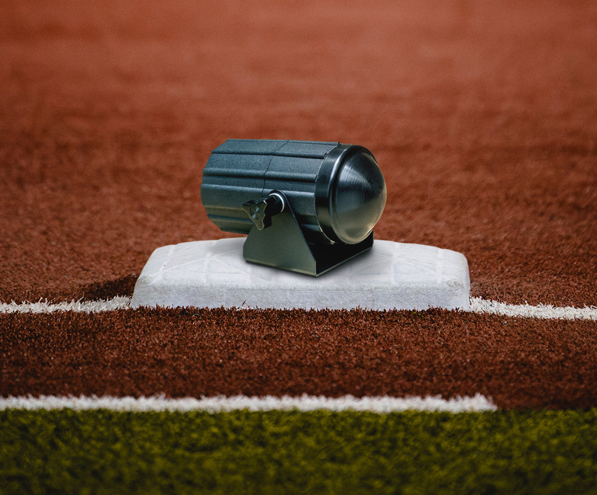 A Stalker Sport Pro II Speed Sensor on a base.