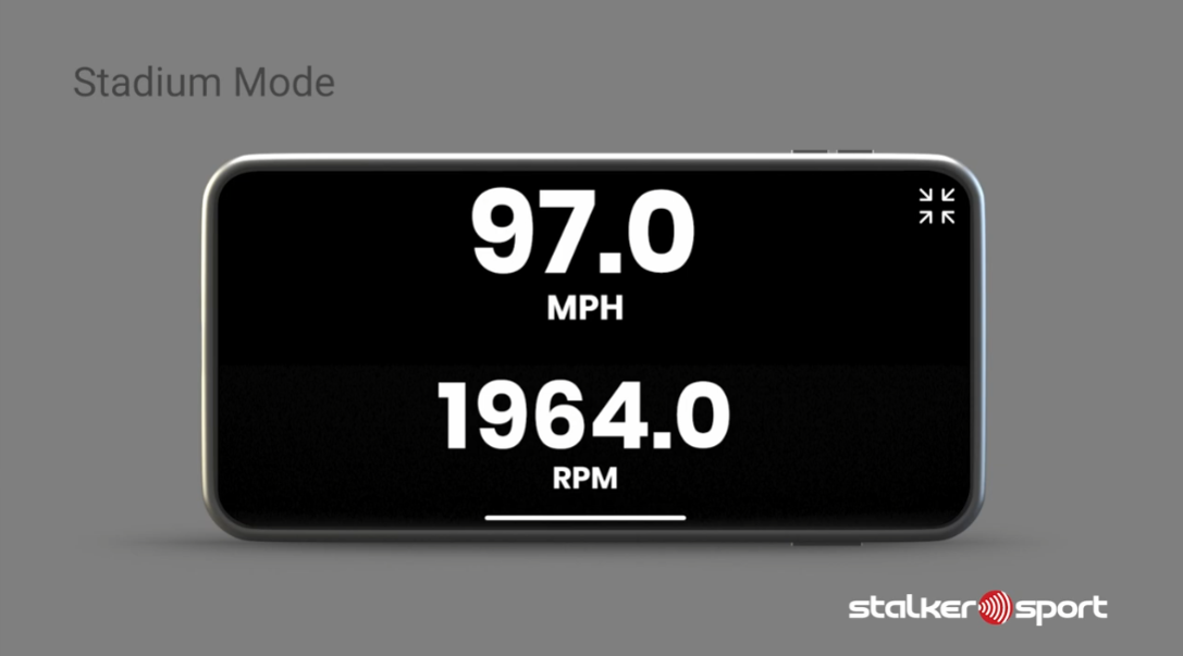 Load video: How to use Stadium Mode in the Stalker Sport Radar app.