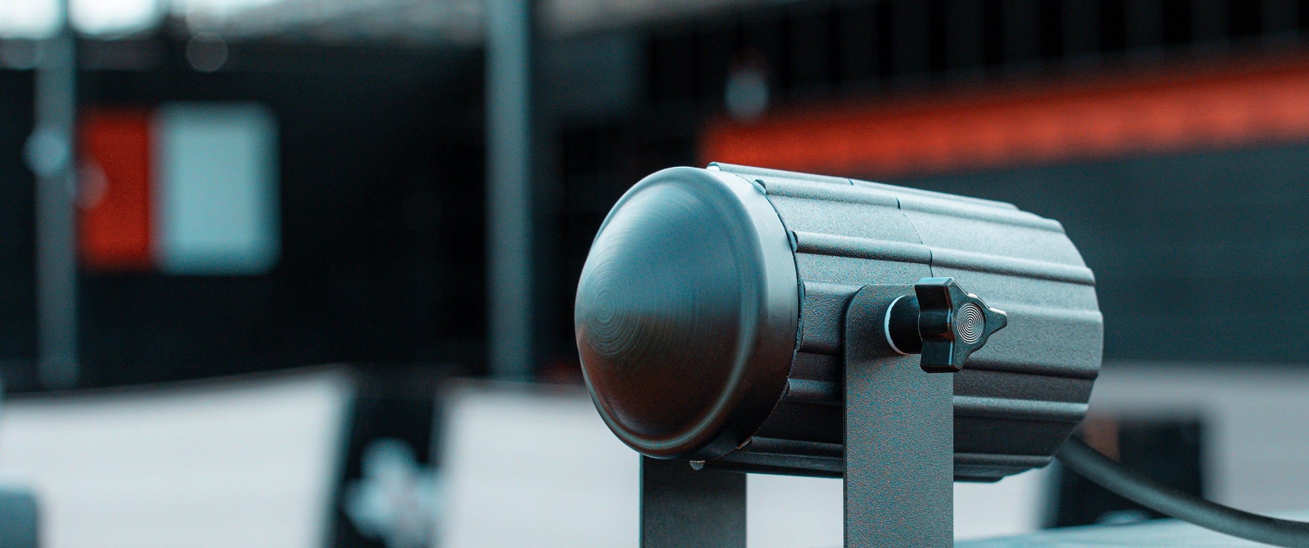 A Stalker Sport Pro II Speed Sensor in a baseball training facility.